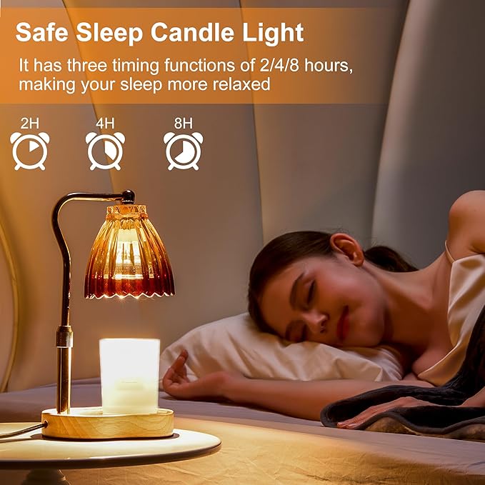 Candle Warmer Lamp with Timer Dimmable, Lamp Candle Warmer for Jar Candles，Birthday Gifts for Women Mom, House Warming Gifts Vintage Home Decor，Wax Warmer Lamp