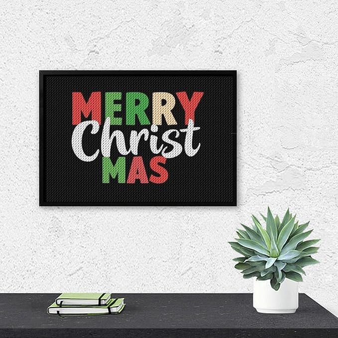 AIVKIEJK Diamond Painting Kits for Adults - Merry Christmas Painting DIY 5D Full Drill Diamond Dots Paintings with Diamonds Gem Art and Crafts Home Decor 8"x12"