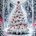 Christmas Tree 5D Special Shape Diamond Art Kits for Beginners, Christmas Winter Theme Diamonds Painting Kits for Adults,DIY Crystal Rhinestones Diamond Paintings for Home Wall Decor 12×12Inch
