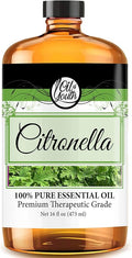 Oil of Youth Citronella Essential Oil (16oz Bulk) - Pure Essential Aromatherapy for Relaxation, Mood, Diffuser, Candles