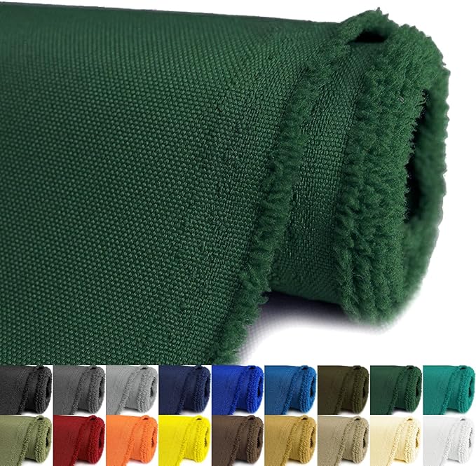 Waterproof Canvas Fabric by The Yard 58inch 600D Upholstery Material Polyester Fabric Outdoor Water Resistant Fabric for Sewing Chair Patio Cushion Purse Bag Interior, Pre Cut 5 Yard Green