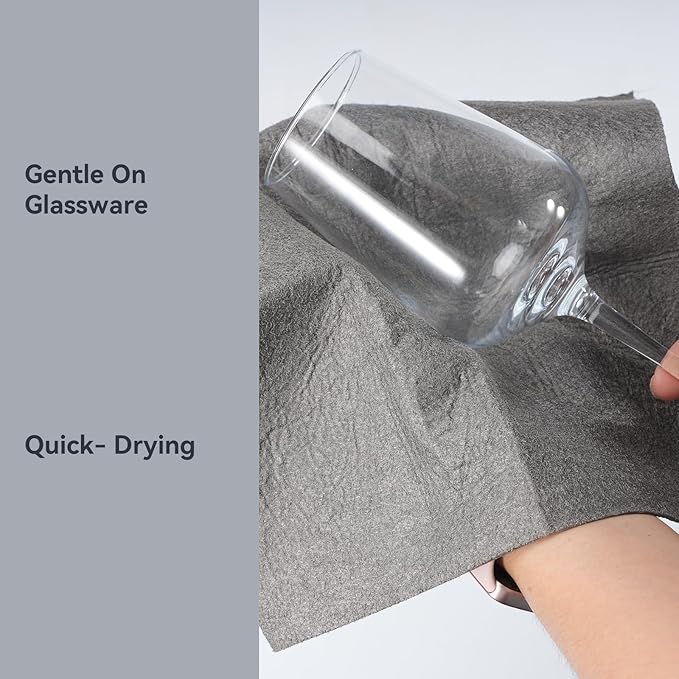 6 Pack Thickened Magic Cleaning Cloths, 30x30cm Reusable Microfiber Cleaning Rags, Lint-Free Streak-Free Cloth for Windows, Glass, Mirrors, Kitchen, Car