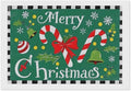 AIVKIEJK Diamond Painting Kits for Adults - Festive Merry Christmas Red Bow, Candy Cane & Bell Painting DIY 5D Full Drill Diamond Dots Paintings with Diamonds Gem Art and Crafts Home Decor 8"x12"