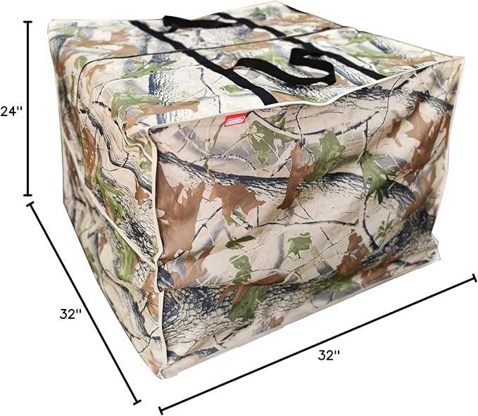 Outdoor Square Cushion/Cover Storage Bag, Protective Zippered Storage Bags with Handles, 32''L x 32''W x 24''H
