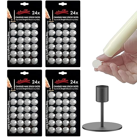 NJAO HOO Candle Sticky Dots Candle Adhesive Taper Candle Accessories Candle Wax Dots