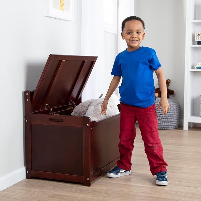 Melissa & Doug Wooden Toy Chest - Espresso