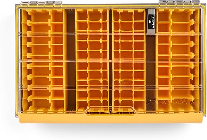Plano Edge 3700 Lipless Box, Stores 40 Fishing Baits, with Rust-Preventive Rustrictor, Dri-Loc Watertight Seal, WaterWick, Transparent DuraView Lid, Stackable Storage for Crankbaits and More