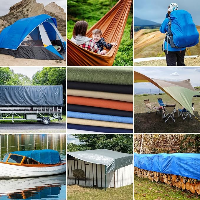 Waterproof Canvas Fabric - 58" Wide 600D Upholstery Polyester Material - Durable Indoor Outdoor Water Resistant Fabric for Furniture Cover Cushion Home Awning Tent (Burnt Olive, 1 Yard)