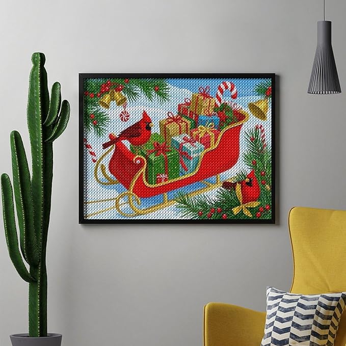 AIVKIEJK Diamond Painting Kits for Adults - Christmas Celebration Halloween Painting DIY 5D Full Drill Diamond Dots Paintings with Diamonds Gem Art and Crafts Home Decor 12"x16"