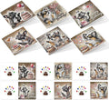 DoxQcs 5D Diamond Art Painting Greeting Cards Kit, DIY Cards for Blessings Congratulations Gifts, Greeting Card Set for Birthday Thanksgiving Day Christmas Halloween-Puppy