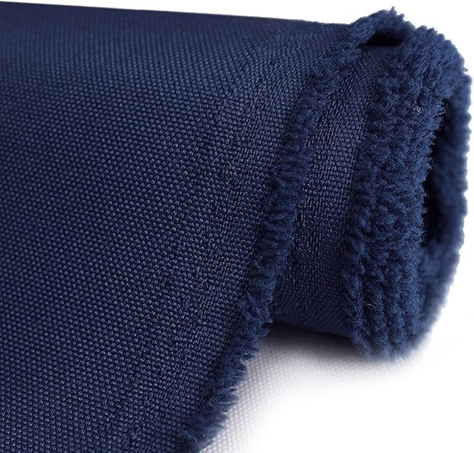 OTOEZ 600D Waterproof Canvas Fabric by The Yard, Fade & UV Resistant Outdoor Upholstery Material 58" W Water Resistant Cordura Fabric for Marine Boat Awning Tent Chairs DIY, 3 Yards Navy Blue