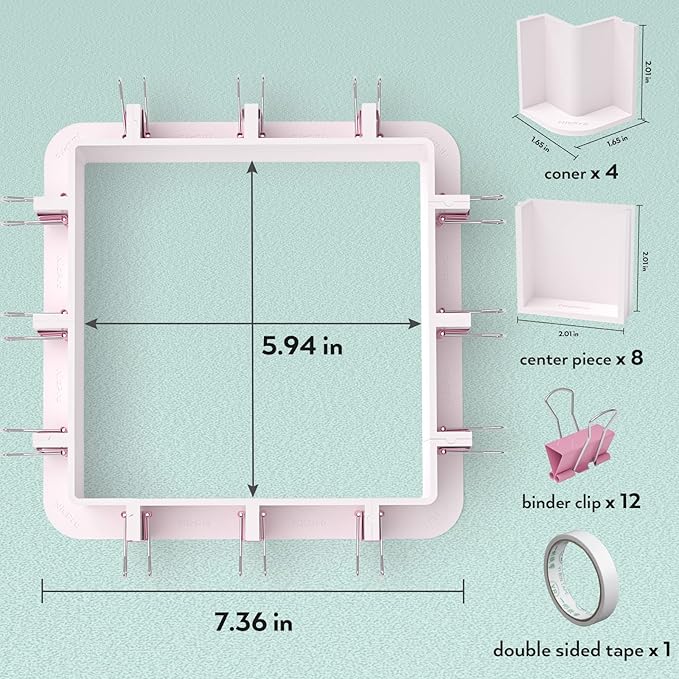 Nicpro Adjustable Molds Housing for Silicone & Resin Molds, Reusable Plastic Frame with Binder Clips & Double-Sided Tape for Soap & Candle Making