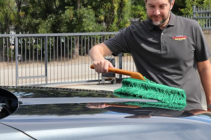 California Car Duster 2-Piece Detailing Combo Kit with Wood Handles 66442