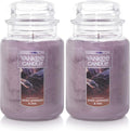 Yankee Candle Dried Lavender & Oak Scented, 22 Oz | Large Jar | Single Wick | 110+ Hours Burn Time | Pack of 2