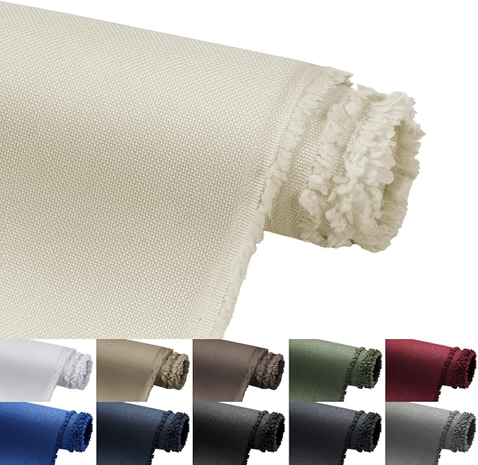 Waterproof Marine Canvas Fabric by The Yard 58" W 600D PVC Backing Water-Resistant Polyester Fabric Upholstery Material for Outdoor Indoor Marine Awning Tent Boat Furniture Cover DIY, 3 Yards Beige