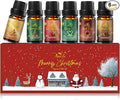 Winter Essential Oil Set, Essential Oils for Diffusers for Home, Fragrance Oil Gift Set | Gingerbread, Candy, Christmas Tree, Spice, Cranberry, Apple Cider | Aromatherapy, Candle & Soap Making