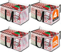 RoomHacks Clear Heavy Duty Extra Large Moving Bags, Reinforced Handle and Double Zipper Storage Bags, Packing Bags Alternative (4 Packs)