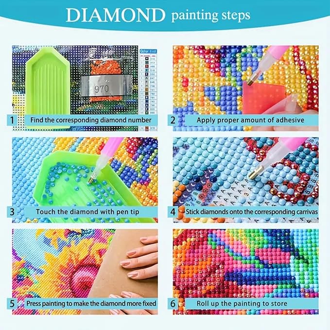 Mushroom House Night Diamond Art Kits for Adults,5D Diamond Painting Kits for Adults,Diamond Painting Diamond Art with Full Drill Diamond Dots,DIY Gem Crafts Kits for Home Wall Decor Gift 12x16 inch
