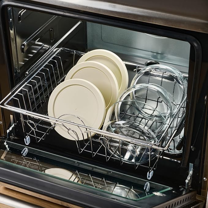 DURA LIVING 6-Piece Glass Food Storage Containers Set (3 Containers + 3 BPA-Free Lids) | 4-Cup, Leakproof | Microwave, Freezer, Oven & Dishwasher Safe | Ideal for Meal Prep & Pantry Organization