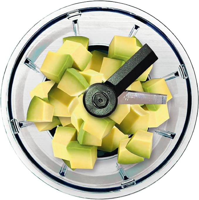 Tefal K13704 Manual Chopper Neo, 16.9 fl oz (500 ml), Washable Lid, Unique Double Twisted Blade