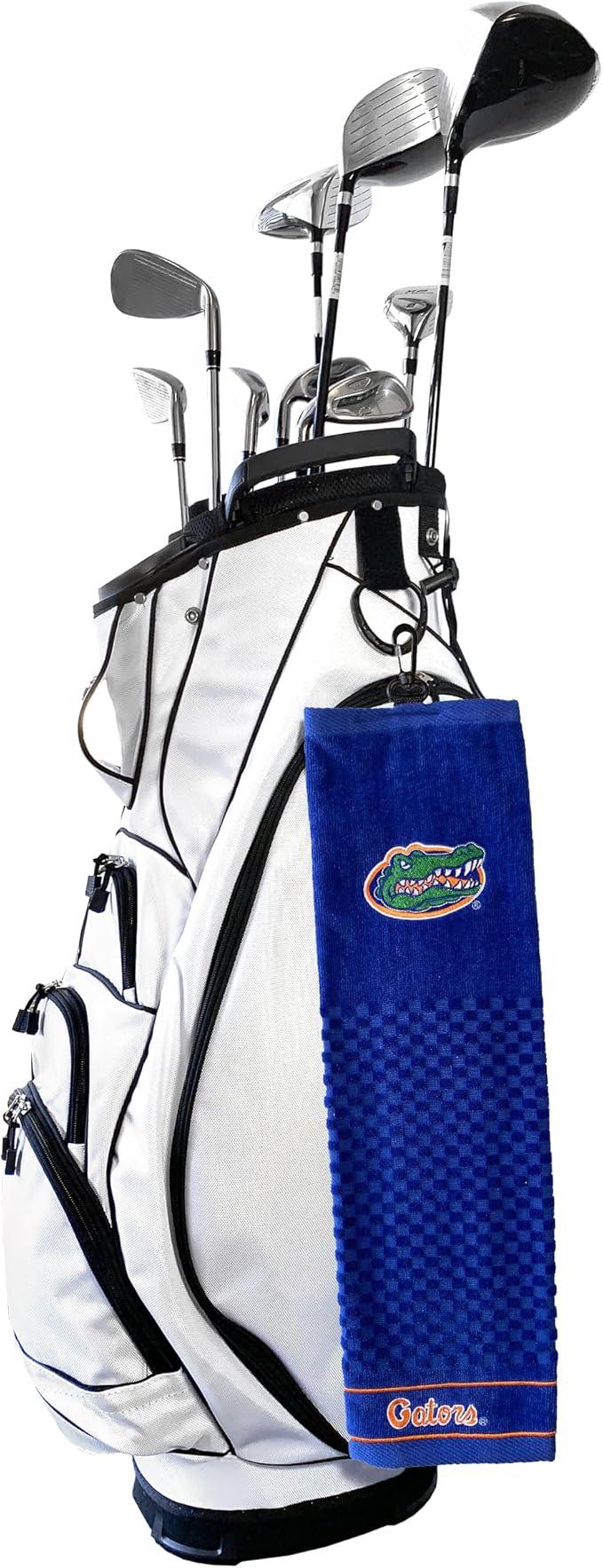 Team Golf NCAA Florida Gators Embroidered Golf Towel Embroidered Golf Towel, Checkered Scrubber Design, Embroidered Logo