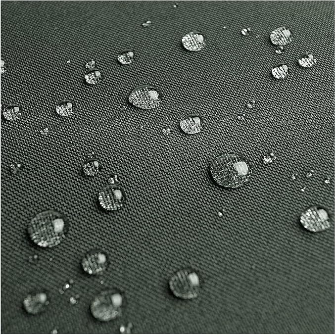 Mybecca Waterproof Canvas Marine Fabric 600 Denier Indoor/Outdoor PU Backing UV Protector Ash Gray 5 Yards