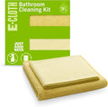 E-Cloth Bathroom Cleaning Kit, Premium Microfiber Cleaning Cloth, Ideal Bathroom, Shower and Bathtub Cleaner, Washable and Reusable, 100 Wash Guarantee