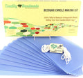 Make Your Own Beeswax Candle Kit - Includes 10 Full Size 100% Beeswax Honeycomb Sheets in Blue and Approx. 6 Yards (18 Feet) of Cotton Wick. Each Sheet Measures Approx. 8" x 16 1/4".