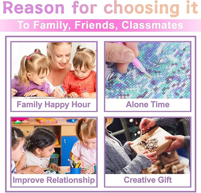 TMOLZ Winter Wonderland Diamond Art Kit, DIY Candlelight Landscape Painting, Dreamy Wall Mural for Home/Office - 18x25 Inch