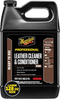 Meguiar's Professional Leather Cleaner & Conditioner D18001-1 Gallon Leather Cleaner & Conditioner Specifically Formulated for Automotive Interior Care, Delivers Professional Results, 128 Oz
