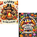 Meothan Fall Diamond Art Kits for Adults, 2 Pack Thanksgiving Turkey Diamond Painting Kits for Adults, 5D DIY Round Full Drill Gem Art Paint by Diamonds Dots Crafts Kits for Home Decor Gift 12x16inch