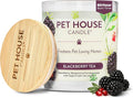 One Fur All Pet Candle 9 OZ Plant-Based Spring Candle with a 60 Hour Burn Time - BlackBerry Tea