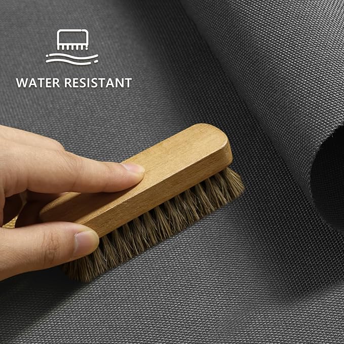Waterproof Canvas Fabric by The Yard 58inch 600D Upholstery Material Polyester Fabric Outdoor Water Resistant Fabric for Sewing Chair Patio Cushion Purse Bag Interior, 8 Yard Grey