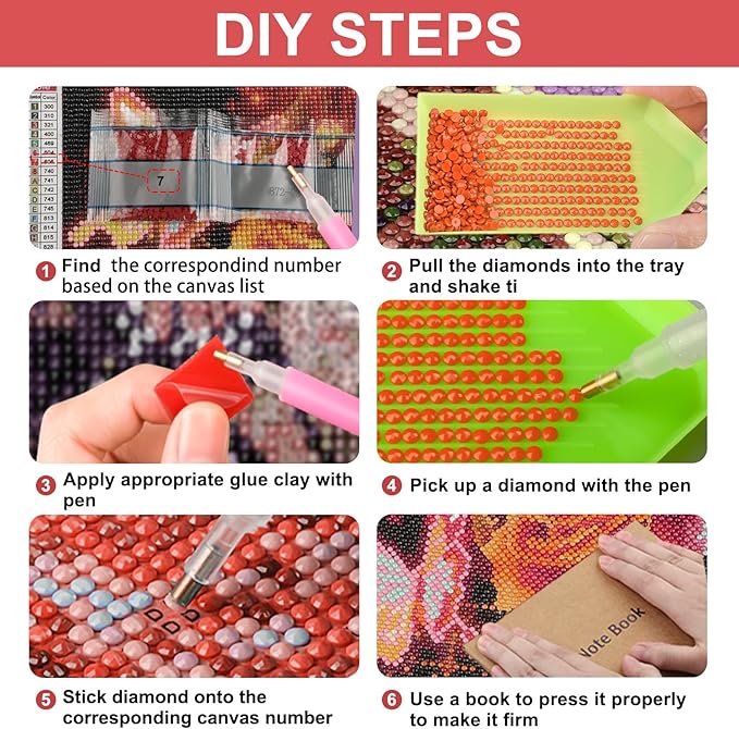 SENQAO Candles Diamond Art Kits for Adult, Christmas Candles Diamond Painting Kits for Beginners, DIY Full Drill Winter Holdiay Rhinestone Diamond Dots Gem Painting Art Craft Home Decor 12 x16 Inch