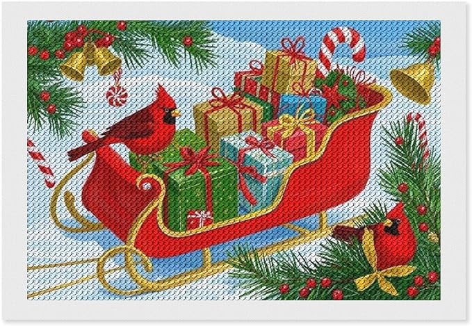 AIVKIEJK Diamond Painting Kits for Adults - Christmas Celebration Halloween Painting DIY 5D Full Drill Diamond Dots Paintings with Diamonds Gem Art and Crafts Home Decor 8"x12"