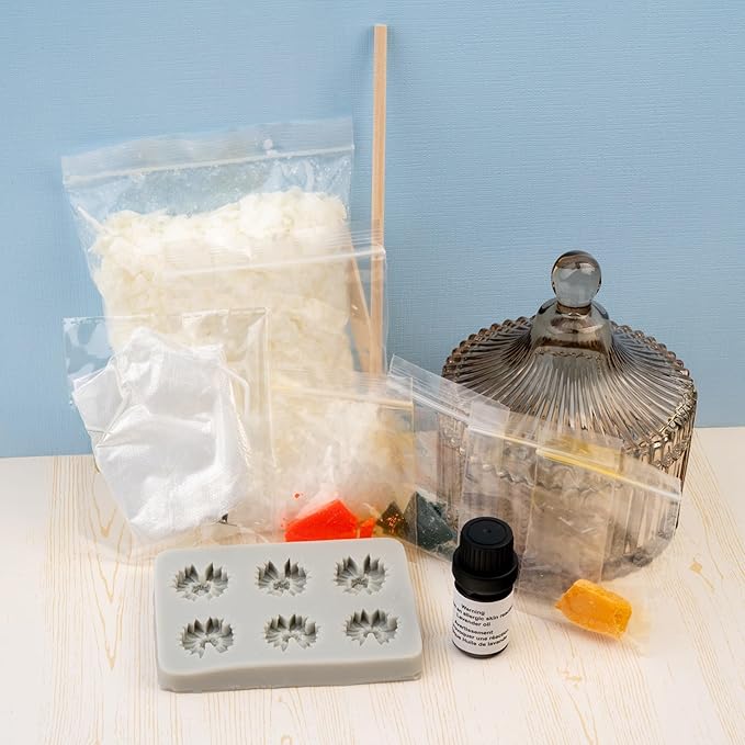 John Bead 14pcs Candle DIY Kit Flower for Adults Beginners Arts & Crafts DIY Candle Making Supplies