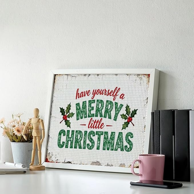 AIVKIEJK Diamond Painting Kits for Adults - Merry Christmas Santa Painting DIY 5D Full Drill Diamond Dots Paintings with Diamonds Gem Art and Crafts Home Decor 16"x20"