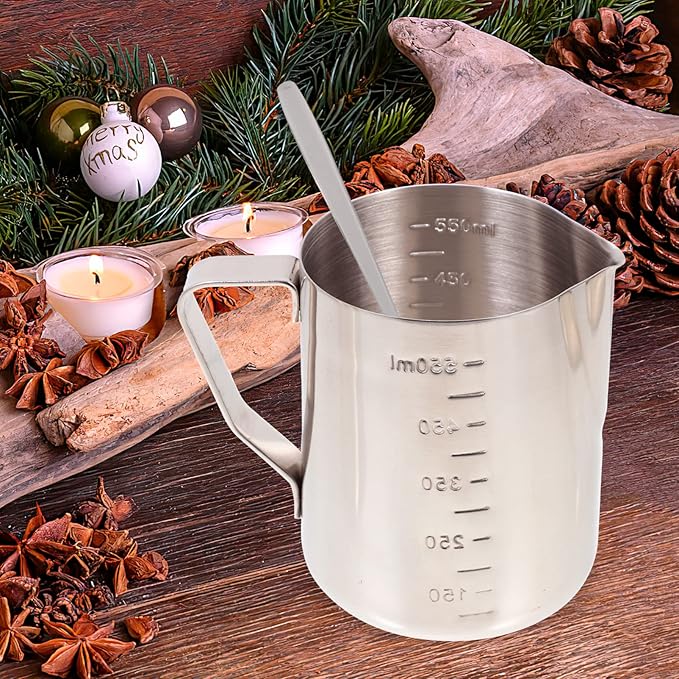 SEWACC 1set Candle Making Kit Creative Wax Melting Cup Tools for Scented Candles Includes Essential Supplies for Crafting for Enthusiasts and Giving