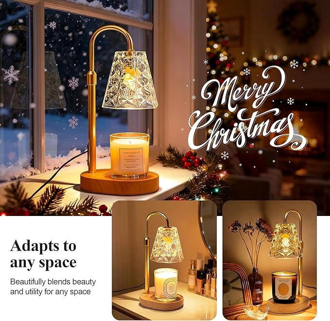 Candle Warmer Lamp with Timer, Birthday Gifts for Women Mom, House Warming Gifts New Home, Wax Melt Warmer for Scented Jar