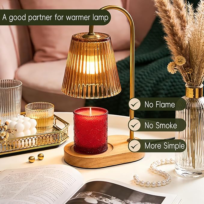 Red Rose Scented Candle for Mother's Day, Soy Wax Scented Candles for Women, Large Jar Candle | 50 Hours Burning Aromatherapy Candles Home Fragrance Candles Gift