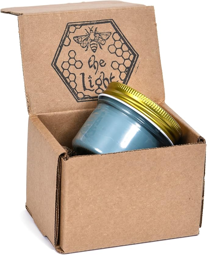 BeeTheLight Beeswax Jar Candle with Lid -