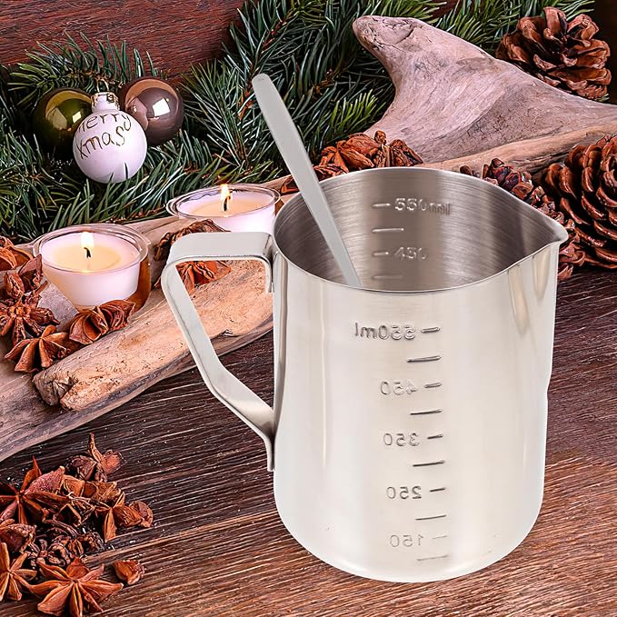 ibasenice DIY Scented Candle Making Kit with Wax Melting Cup and Candle Crafts Tools Set at Home