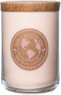 ECO CANDLE CO. Recycled Candle, Vanilla Grapefruit, 26 oz. - Scents of Vanilla & Pink Grapefruit - 100% Soy Wax, No Lead, Kraft Paper Label & Lid, Hand Poured, Made from Midwest Grown Soybeans