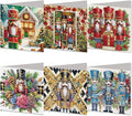 5D Diamond Art Painting Greeting Cards Kit, DIY Cards for Blessings Congratulations Gifts, Greeting Card Set for Birthday Thanksgiving Day Christmas Halloween-Nutcracker