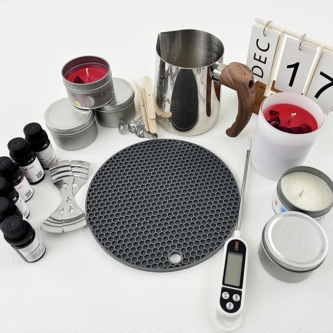 ZART Complete Candle Making Kit DIY Scented Wax Making Supplies for Woman Beginners