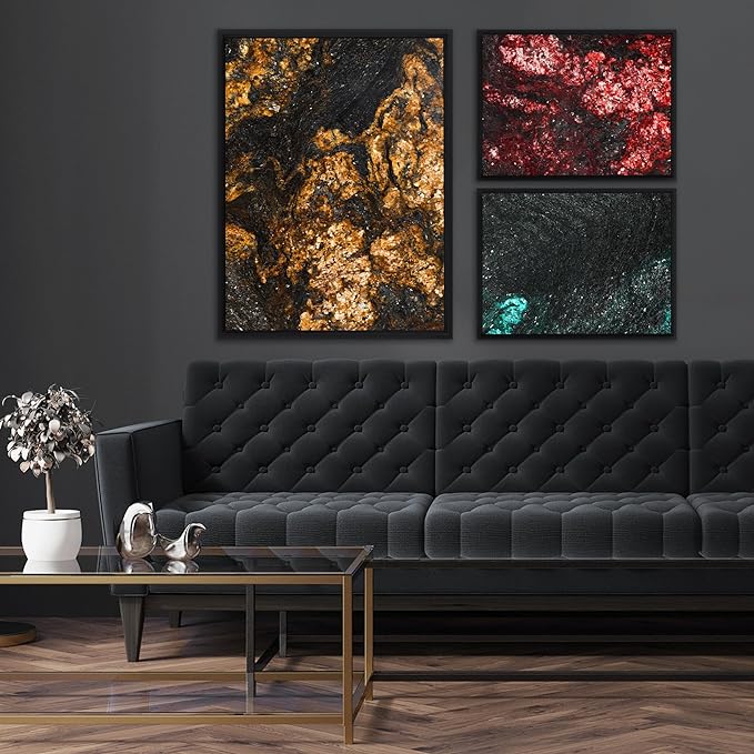 Pixy Canvas Floater Frame 10x18 for 3/4 (0.75) inch Deep Canvas Paintings/Canvas Prints/Wood Canvas Panels/Wall Art/Wall Decor/Home Decor/Artwork (Black, 10 x 18 inch, Portrait)