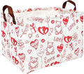 Valentine's Day Basket Gift for Empty Cute Heart Large Storage Bin for Kid and Baby Room Décor (Bear Love)
