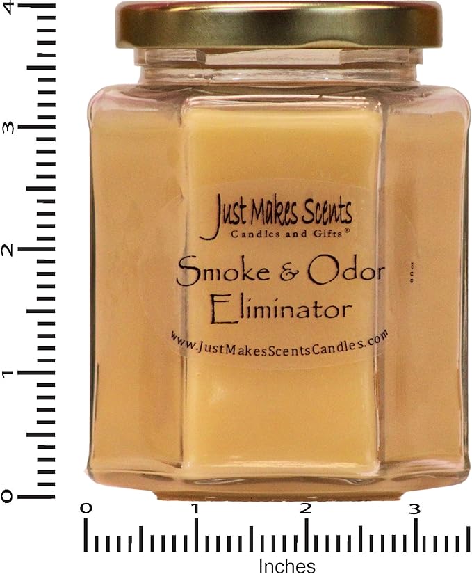 3 Pack - Smoke and Odor Eliminator Candle - Odor Eliminating Scented Candles for Home - Neutralizes Cigarette, Food, and Pet Smells | Natural Soy Wax Candle, Hand Poured in The USA