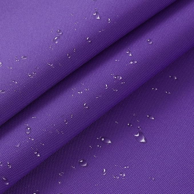 1200D Thicken Waterproof Canvas Fabric by The Yard 58" W Water-Resistant Polyester Fabric Heavy Duty Outdoor Upholstery Material for Chair Patio Cushion Furniture Cover Sewing DIY, 5 Yards Purple