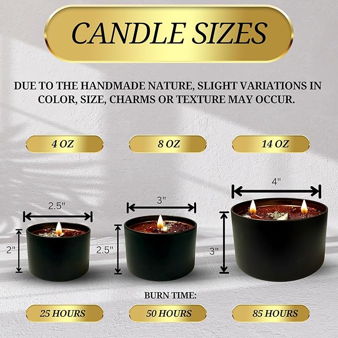 Destroy Everything Spiritual Candle to Cut ties, Remove hexes and Bad luck | All Natural & Organic Coconut Wax Candle for House Energy Cleansing Purification, Chakra Healing &Manifestation(Medium 8oz)